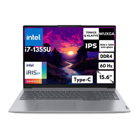 Lenovo ThinkBook 16 G6 IRL i7-13700H 32 GB 4 TBSSD Iris Xe Graphics 16" WUXGA Windows 11 Home Notebook 21KH00V1TRAT55