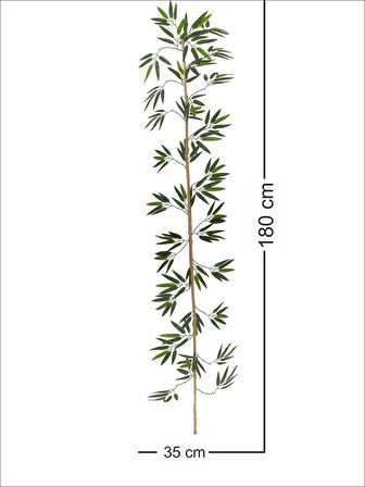 Bambu Çubuk Yapraklı Orijinal 180cm