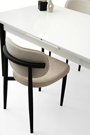 Tekno Polo MDF Açılır Mutfak Masa Sandalye Takımı 90x160 