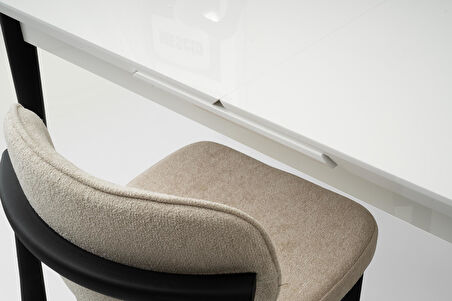 Tekno Polo MDF Açılır Mutfak Masa Sandalye Takımı 90x160 