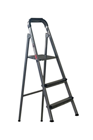 Katre Dayanıklı 2+1 Özel Tasarım Hafif, Kaymaz, Metal Basamaklı Katlanır Merdiven