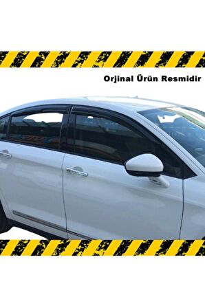 Citroen C5 Mügen Cam Rüzgarlığı Sedan 2008 - 2015 Arası 4 Lü Set