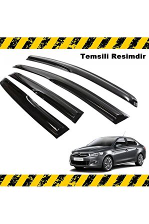 Citroen Elysee Mügen Cam Rüzgarlığı 2012 - 2020 Arası 4 Lü Set
