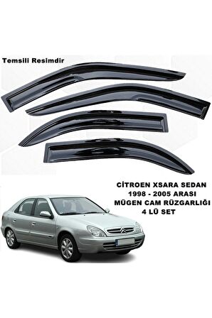 Citroen Xsara Sedan Mügen Cam Rüzgarlığı 1998 - 2005 Arası 4 Lü Set Cam Rüzgarlığı -