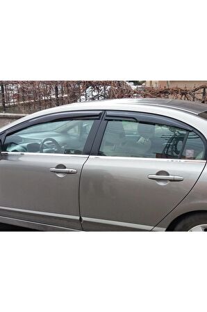 Honda Civic Mügen Cam Rüzgarlığı 2007-2012 Arası 4'Lü Takım