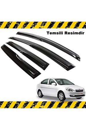 Hyundai Accent Era Mügen Cam Rüzgarlığı 2005-2011 Arası 4 Lü Set