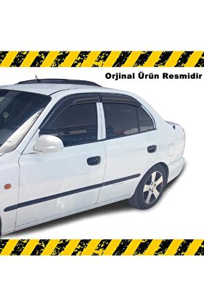 Hyundai Accent Milenyum Mügen Cam Rüzgarlığı 2000-2003 Arası 4 Lü Set