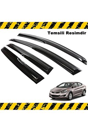 Hyundai Elantra Mügen Cam Rüzgarlığı 2011 - 2015 Arası 4 Lü Set