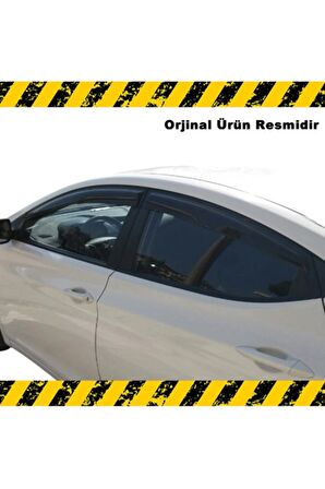 Hyundai Elantra Mügen Cam Rüzgarlığı 2011-2015 Arası 4 Lü Set