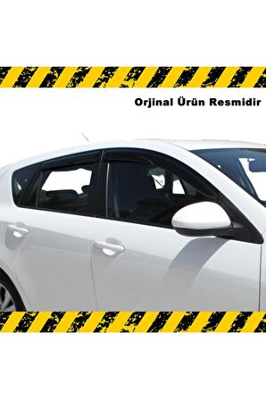 Mazda 3 Mügen Cam Rüzgarlığı Hb 2009-2014 Arası Çift Kelebek 4 Lü Set