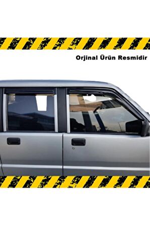 Mitsubishi L200 Mügen Cam Rüzgarlığı 1993 - 1999 Arası Direkli 4 Lü Set