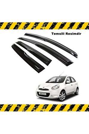 Nissan Micra Mügen Cam Rüzgarlığı 2011 - 2019 Arası 4 Lü Set