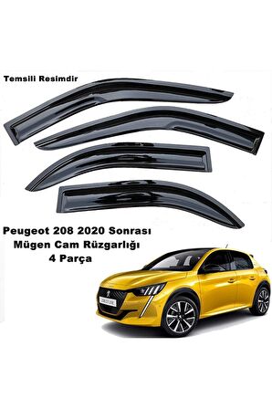 Peugeot 208 Mügen Cam Rüzgarlığı 2020 Sonrası 4 Lü Set Mügen Cam Rüzgarlığı -