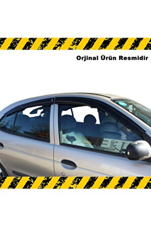 Renault Megane 1 Mügen Cam Rüzgarlığı Sedan 1996-2004 Arası 4 Lü Set