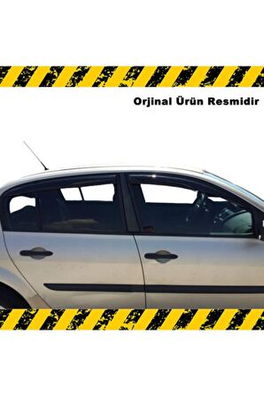 Renault Megane 2 Mügen Cam Rüzgarlığı Sedan 2004-2010 Arası 4 Lü Set