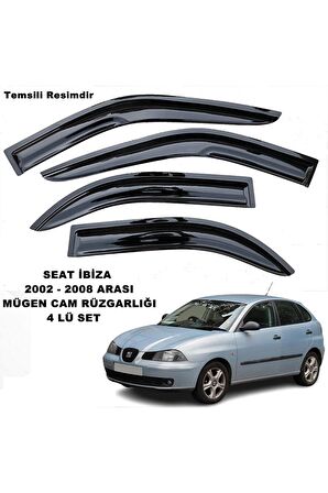 Seat Ibiza Mügen Cam Rüzgarlığı 2002 - 2008 Arası 4 Lü Set Cam Rüzgarlığı -