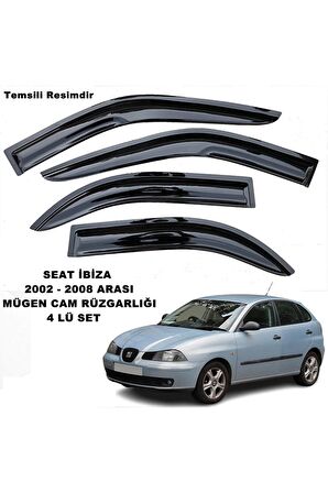 Seat Ibiza Mügen Cam Rüzgarlığı 2002 - 2008 Arası 4 Lü Set Cam Rüzgarlığı -