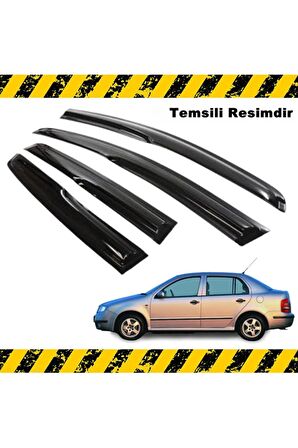 Skoda Fabia Mügen Cam Rüzgarlığı Sedan 2000-2009 Arası 4 Lü Set