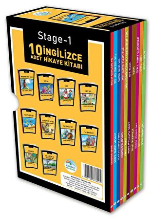 Stage-1 İngilizce Hikaye Seti 10 Kitap Maviçatı Yayınları