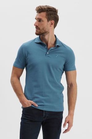 Erkek Basic Polo Yaka %100 Pamuk Düz Comfort Uzun Tişört