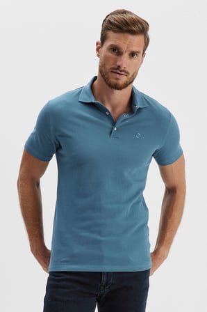 Erkek Basic Polo Yaka %100 Pamuk Düz Comfort Uzun Tişört
