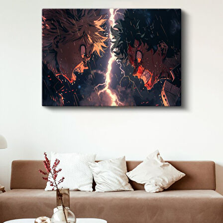 Epik Savaş - Şimşek Çarpışması Anime Kanvas Tablo