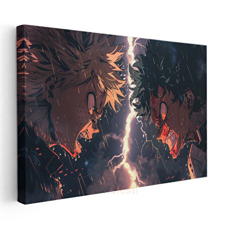 Epik Savaş - Şimşek Çarpışması Anime Kanvas Tablo