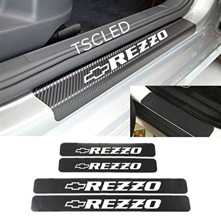 Chevrolet Rezzo Karbon Kapı Eşiği Kaplama Sticker (4 Adet) zz13
