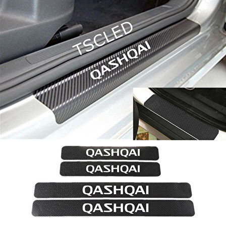 Qashqai Karbon Kapı Eşiği Kaplama Sticker (4 Adet) zz142