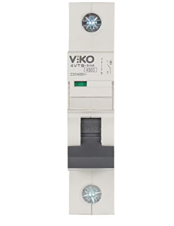 Viko  B 10A 3kA 1P Otomatik (Otomat) Sigorta 12 ADET (1 KUTU) 4VTB-1B10-SN2