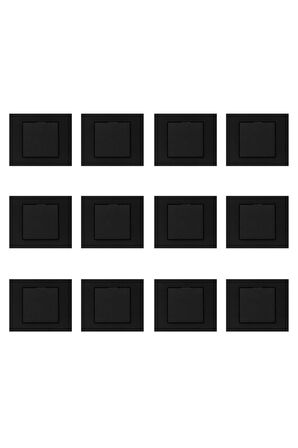 Seldur Grano Siyah Anahtar 12 Adet Çerçeve