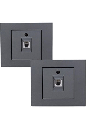 4 Adet Grano Füme Numeris Telefon Prizi Çerçeve Dahildir Tem