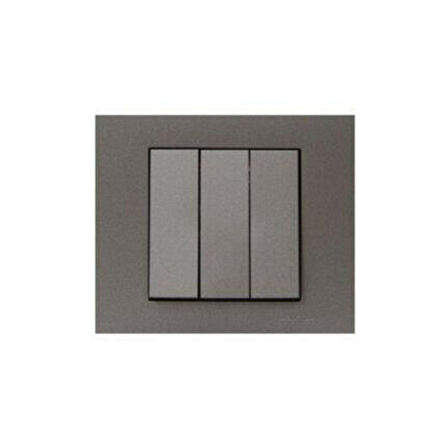 Grano Antrasit Üçlü Anahtar Çerçeve