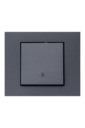 12 Adet Ovivo Grano Füme Vavien Anahtar Çerçeve Dahil