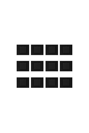Seldur Grano Siyah Anahtar 12 Adet Çerçeve