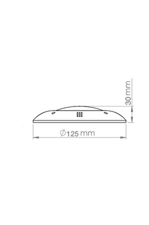 8 Watt Smd Led Yeşil Mini Sıva Üstü Havuz Lambası 4 Adet