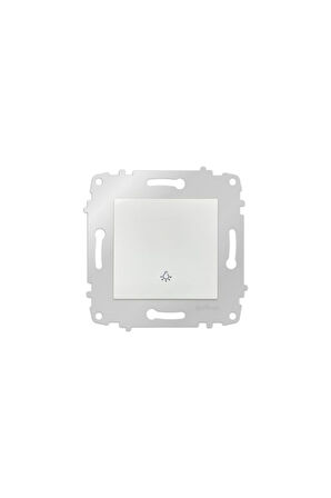 5 Adet Grano Beyaz Zil Anahtarı Light Çerçevesizdir
