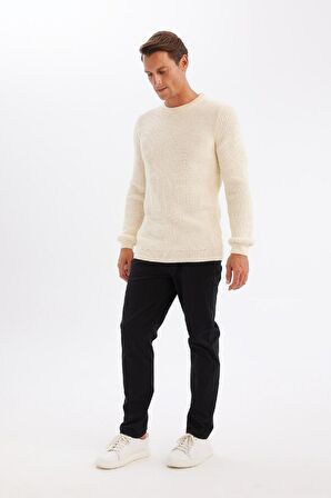 Tapered Fit Cepli Chino Kanvas Pantolon