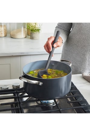  GreenPan Silikon Kepçe Gri | Platinum Silicone | BPA İçermez | 200°C Isıya Dayanıklı |