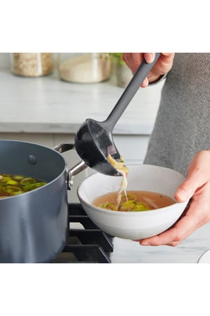  GreenPan Silikon Kepçe Gri | Platinum Silicone | BPA İçermez | 200°C Isıya Dayanıklı |