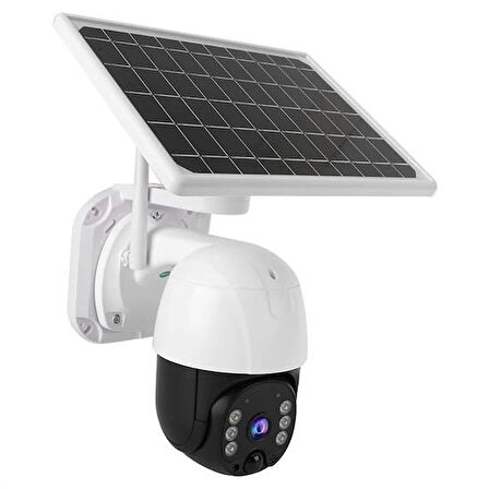 heyf HEYF® Solar Panelli Su Geçirmez Gece Görüş Destekli Wifi Bağlantılı Güvenlik Kamerası