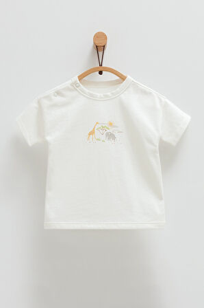 3'lü Safari Modeli Ekru Bebek Takımı