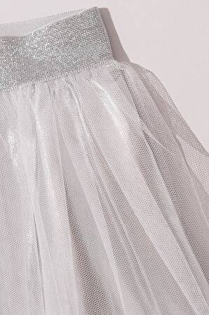 Kız Çocuk Pembe Kalp Desenli  Tütü Etekli Takım