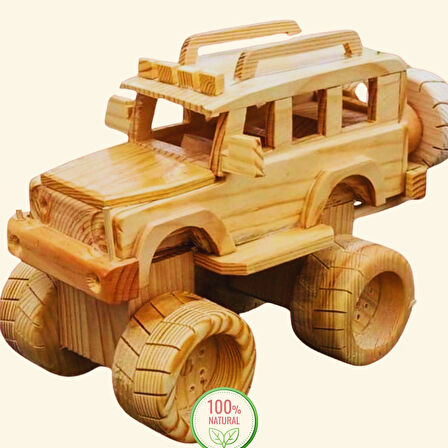 Perababy™️ Ahşap Off Road Jeep Oyuncak