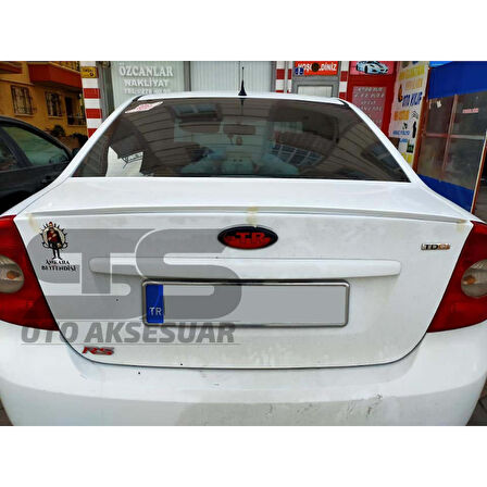 Ford Focus 2 - 2,5 Bagaj Üstü Slim Spoiler Piano Black Parlak Beyaz