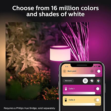 Philips Hue Calla Dış Mekan Akıllı Yol Işık Uzantısı - Beyaz ve Renkli Ambiyans