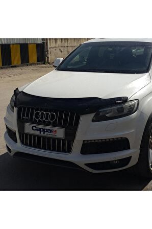 Audi Q7 Ön Kaput Koruyucu Rüzgarlığı 4mm Akrilik (abs) Piano Black 2005-2015