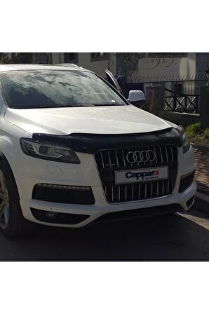 Audi Q7 Ön Kaput Koruyucu Rüzgarlığı 4mm Akrilik (abs) Piano Black 2005-2015