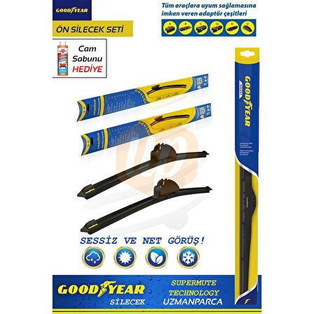 Good Year Fiat Doblo 2010-2023 Supermute 2'li Muz Tipi Ön Silecek Seti