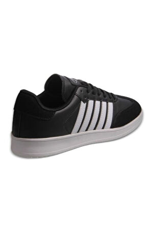Mp 242-1558 Siyah Beyaz Unisex Bağcıklı Spor Ayakkabı